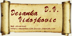 Desanka Vidojković vizit kartica